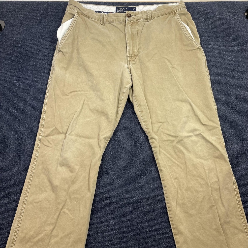 American Eagle Outfitters Pants Mens 36x28 Beige Khakis Straight Leg Casual